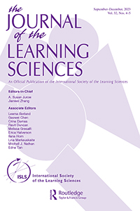 Cover image for Journal of the Learning Sciences, Volume 32, Issue 4-5, 2023
