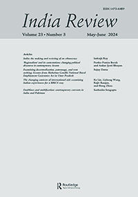 Cover image for India Review, Volume 23, Issue 3