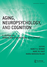Cover image for Aging, Neuropsychology, and Cognition, Volume 31, Issue 4