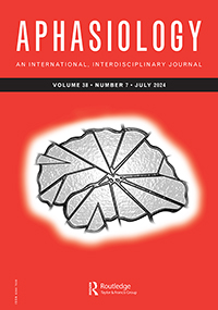 Cover image for Aphasiology, Volume 38, Issue 7
