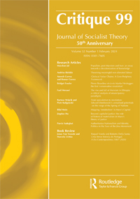 Cover image for Critique, Volume 52, Issue 1