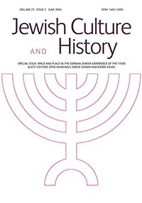Cover image for Jewish Culture and History, Volume 25, Issue 2