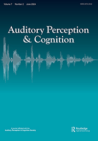 Cover image for Auditory Perception & Cognition, Volume 7, Issue 2
