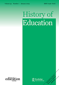 Cover image for History of Education, Volume 53, Issue 1