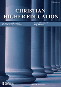 Cover image for Christian Higher Education, Volume 23, Issue 3