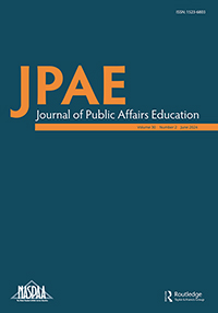 Cover image for Journal of Public Affairs Education, Volume 30, Issue 2