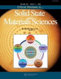 Cover image for Critical Reviews in Solid State and Materials Sciences, Volume 49, Issue 1