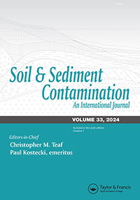Cover image for Soil and Sediment Contamination: An International Journal, Volume 33, Issue 3
