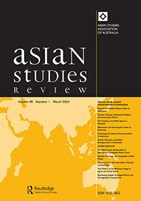 Cover image for Asian Studies Review, Volume 48, Issue 1