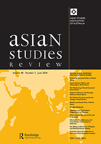 Cover image for Asian Studies Review, Volume 48, Issue 2