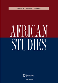 Cover image for African Studies, Volume 82, Issue 2