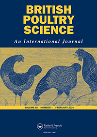Cover image for British Poultry Science, Volume 65, Issue 1