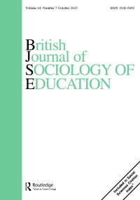 Cover image for British Journal of Sociology of Education, Volume 44, Issue 7