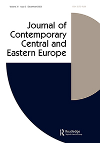 Cover image for Journal of Contemporary Central and Eastern Europe, Volume 31, Issue 3
