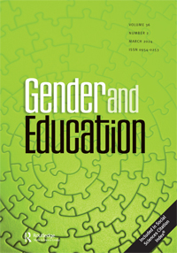 Cover image for Gender and Education, Volume 36, Issue 2