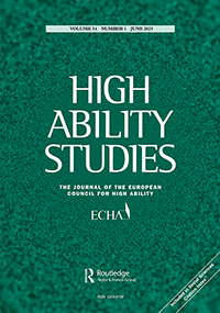 Cover image for High Ability Studies, Volume 34, Issue 1