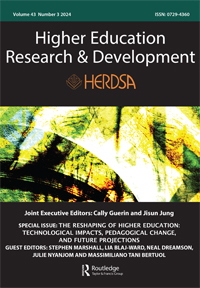 Cover image for Higher Education Research & Development, Volume 43, Issue 3
