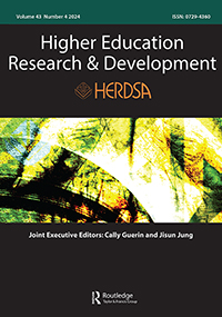Cover image for Higher Education Research & Development, Volume 43, Issue 4