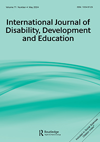 Cover image for International Journal of Disability, Development and Education, Volume 71, Issue 4