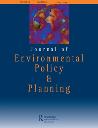 Cover image for Journal of Environmental Policy & Planning, Volume 26, Issue 2