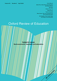 Cover image for Oxford Review of Education, Volume 50, Issue 2