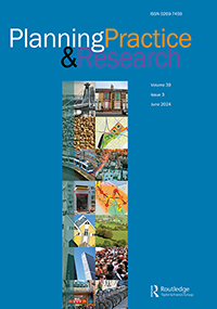 Cover image for Planning Practice & Research, Volume 39, Issue 3