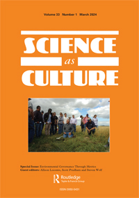 Cover image for Science as Culture, Volume 33, Issue 1