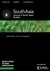 Cover image for South Asia: Journal of South Asian Studies, Volume 46, Issue 6