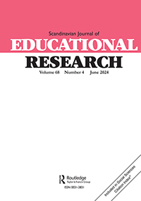 Cover image for Scandinavian Journal of Educational Research, Volume 68, Issue 4