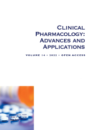 Cover image for Clinical Pharmacology: Advances and Applications, Volume 15, Issue 