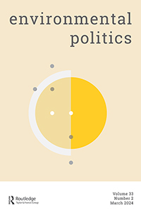 Cover image for Environmental Politics, Volume 33, Issue 2