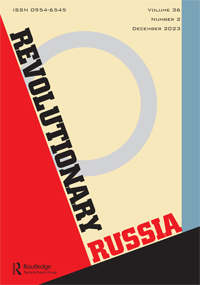 Cover image for Revolutionary Russia, Volume 36, Issue 2