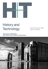 Cover image for History and Technology, Volume 39, Issue 2