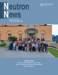 Cover image for Neutron News, Volume 34, Issue 4