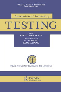 Cover image for International Journal of Testing, Volume 24, Issue 1