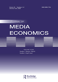 Cover image for Journal of Media Economics, Volume 35, Issue 1-2