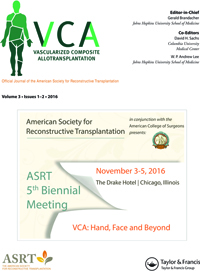 Cover image for Vascularized Composite Allotransplantation, Volume 3, Issue 1-2