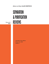 Cover image for Separation & Purification Reviews, Volume 53, Issue 1