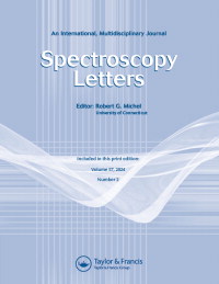 Cover image for Spectroscopy Letters, Volume 57, Issue 2
