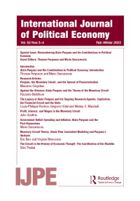 Cover image for International Journal of Political Economy, Volume 52, Issue 3-4