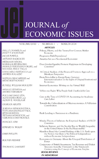 Cover image for Journal of Economic Issues, Volume 58, Issue 1