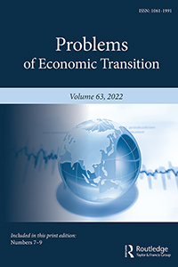 Cover image for Problems of Economic Transition, Volume 63, Issue 7-9