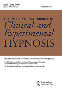 Cover image for International Journal of Clinical and Experimental Hypnosis, Volume 72, Issue 2