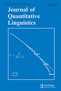 Cover image for Journal of Quantitative Linguistics, Volume 30, Issue 3-4