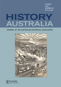 Cover image for History Australia, Volume 20, Issue 4