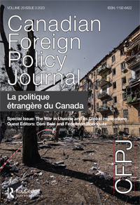 Cover image for Canadian Foreign Policy Journal, Volume 29, Issue 3