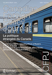 Cover image for Canadian Foreign Policy Journal, Volume 30, Issue 1