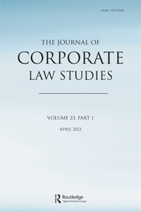 Cover image for Journal of Corporate Law Studies, Volume 23, Issue 1