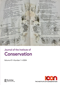 Cover image for Journal of the Institute of Conservation, Volume 47, Issue 1