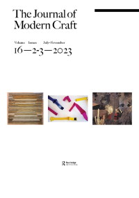 Cover image for The Journal of Modern Craft, Volume 16, Issue 2-3